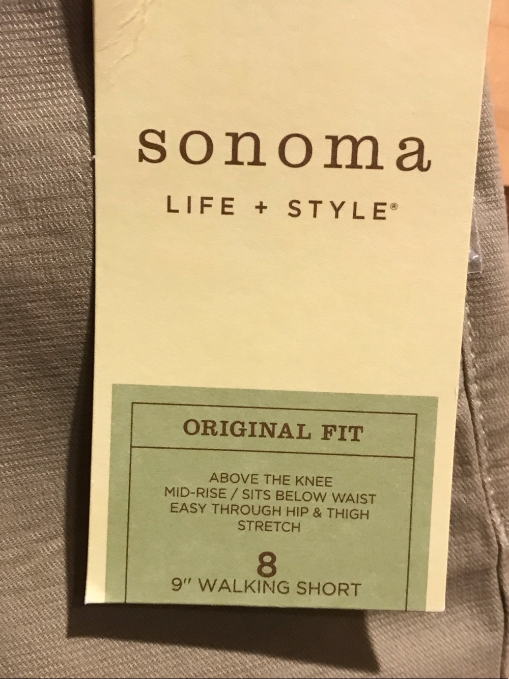 New Sonoma Women's Tan High-Rise Bermuda Shorts - Picture 5 of 7